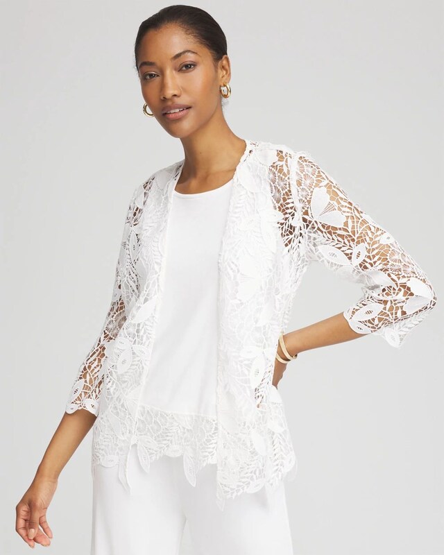 Travelers Collection Lace Jacket - image 1